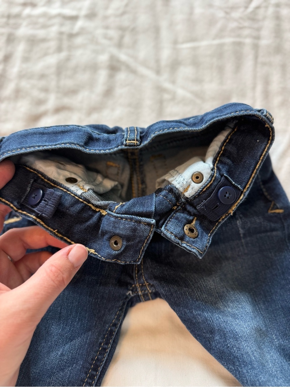 Cat & Jack Dark Wash Blue Kids Jeans - Picture 4 of 4